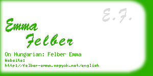 emma felber business card